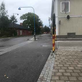 Övergångsställe eller gångpassage med väjningsplikt, 40 km/h