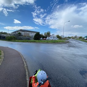 Inget övergångställe villagata, 30 km/h