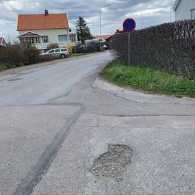 Inget övergångställe villagata, 30 km/h