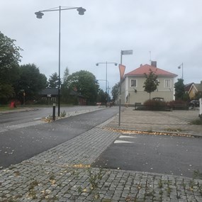 Övergångsställe eller gångpassage med väjningsplikt, 40 km/h