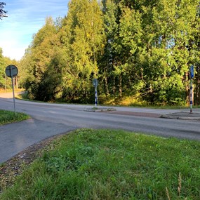 Inget övergångställe villagata, 50 km/h